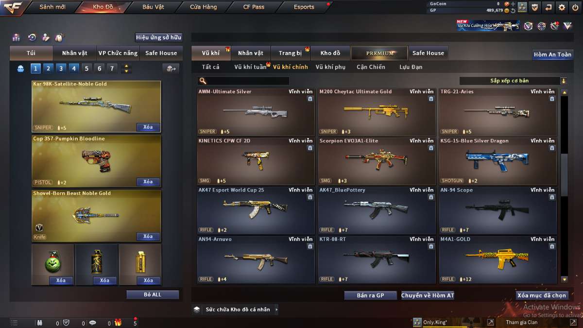 shop acc cf uy tin gia re